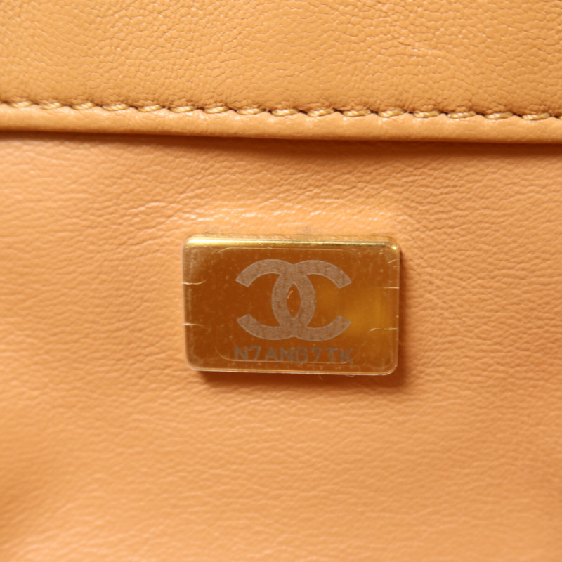 CHANEL 羊皮皮革Chain Shoulder鏈帶肩背袋-6