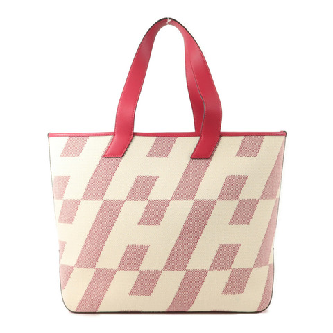 HERMES 帆布Biais 40手挽袋Framboise