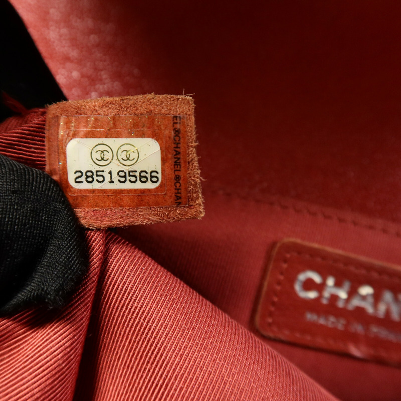 CHANEL 牛皮皮革Boy 25鏈帶手挽肩背兩用袋-6