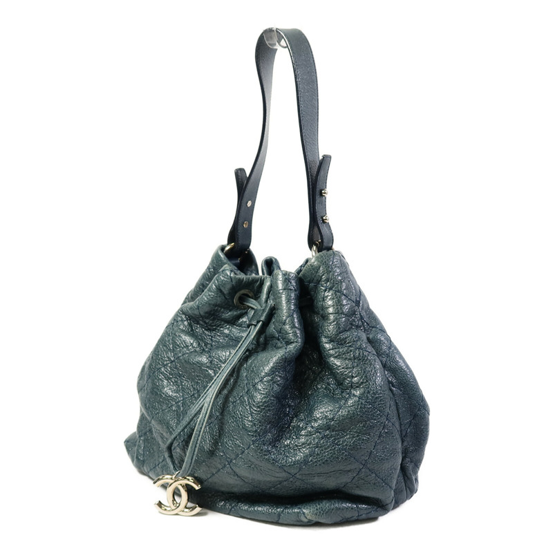 CHANEL 牛皮皮革Shoulder Bag鏈帶手挽袋-1