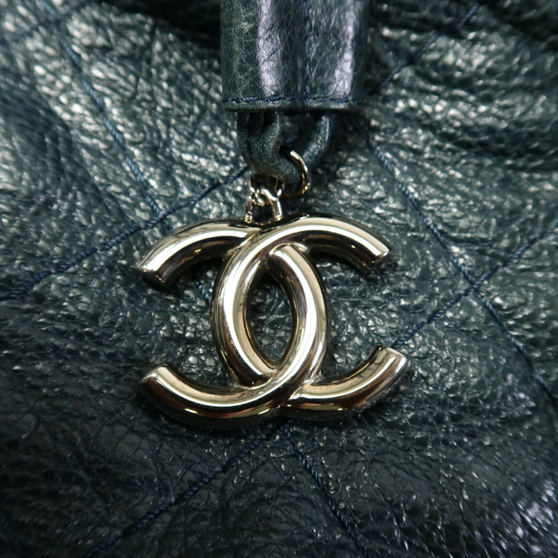CHANEL 牛皮皮革Shoulder Bag鏈帶手挽袋-8