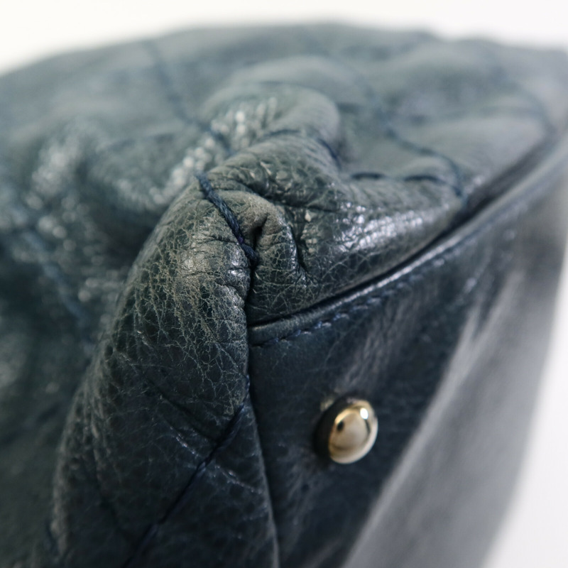 CHANEL 牛皮皮革Shoulder Bag鏈帶手挽袋-13