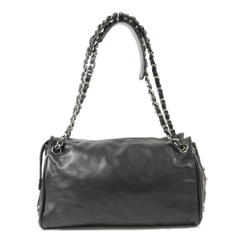 CHANEL 羊皮皮革Chain Shoulder Bag鏈帶肩背袋-1