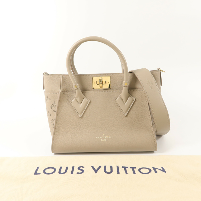 LOUIS VUITTON Monogram Mahina On My Side PM手挽肩背兩用袋-8