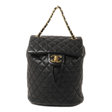 CHANEL 羊皮皮革Backpack鏈帶背包