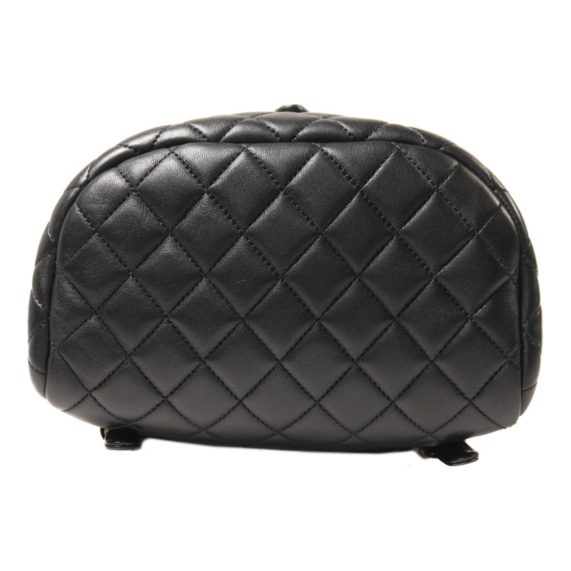 CHANEL 羊皮皮革Backpack鏈帶背包-3