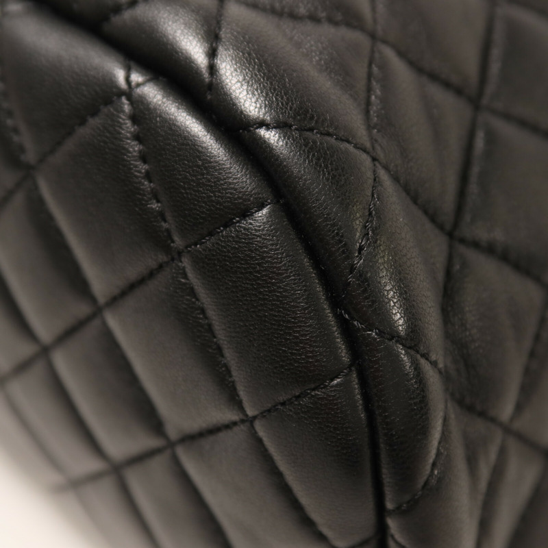 CHANEL 羊皮皮革Backpack鏈帶背包-12