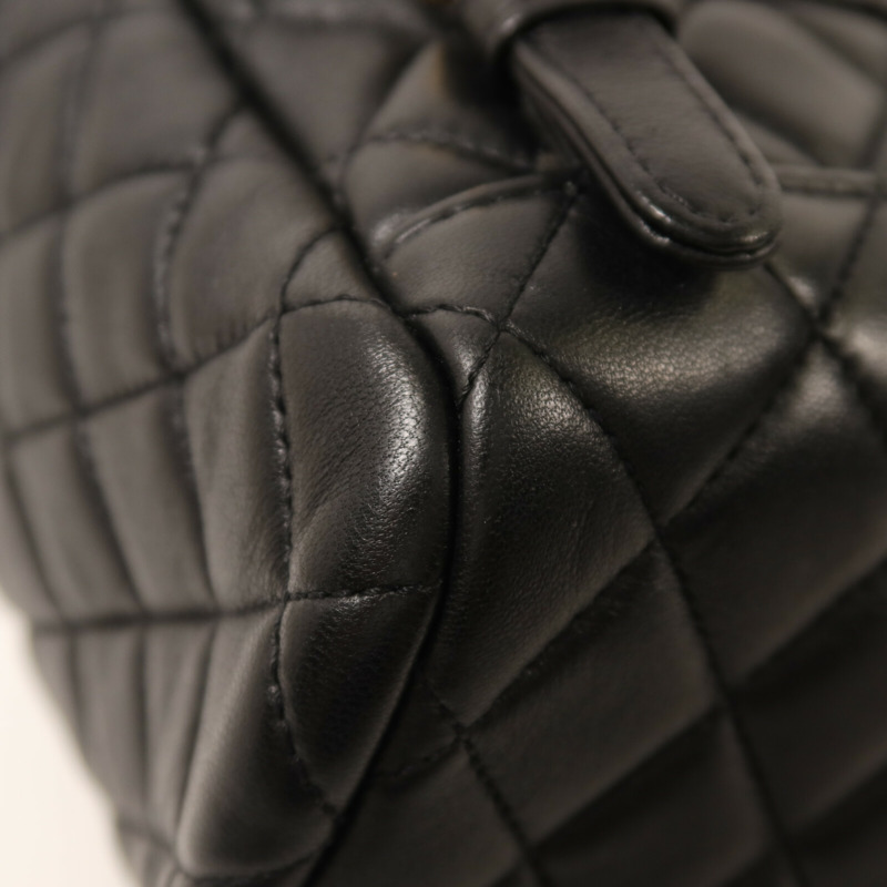 CHANEL 羊皮皮革Backpack鏈帶背包-13
