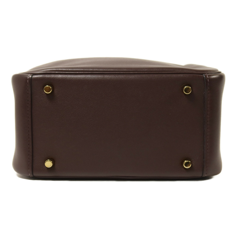 HERMES Swift皮革Mini Lindy手挽肩背兩用袋Rouge Sellier-3