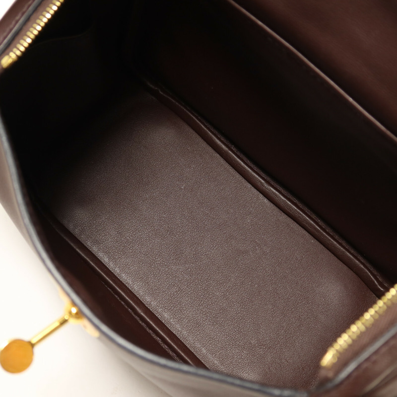 HERMES Swift皮革Mini Lindy手挽肩背兩用袋Rouge Sellier-4