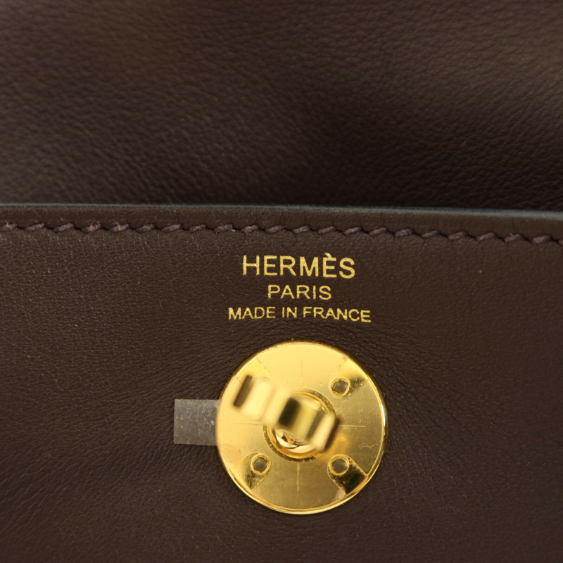 HERMES Swift皮革Mini Lindy手挽肩背兩用袋Rouge Sellier-5