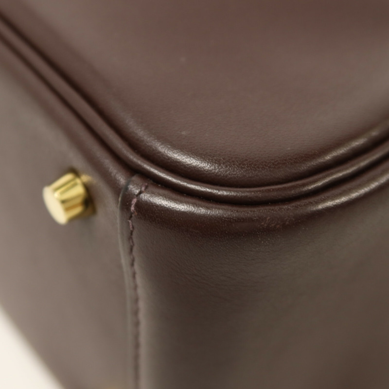 HERMES Swift皮革Mini Lindy手挽肩背兩用袋Rouge Sellier-11