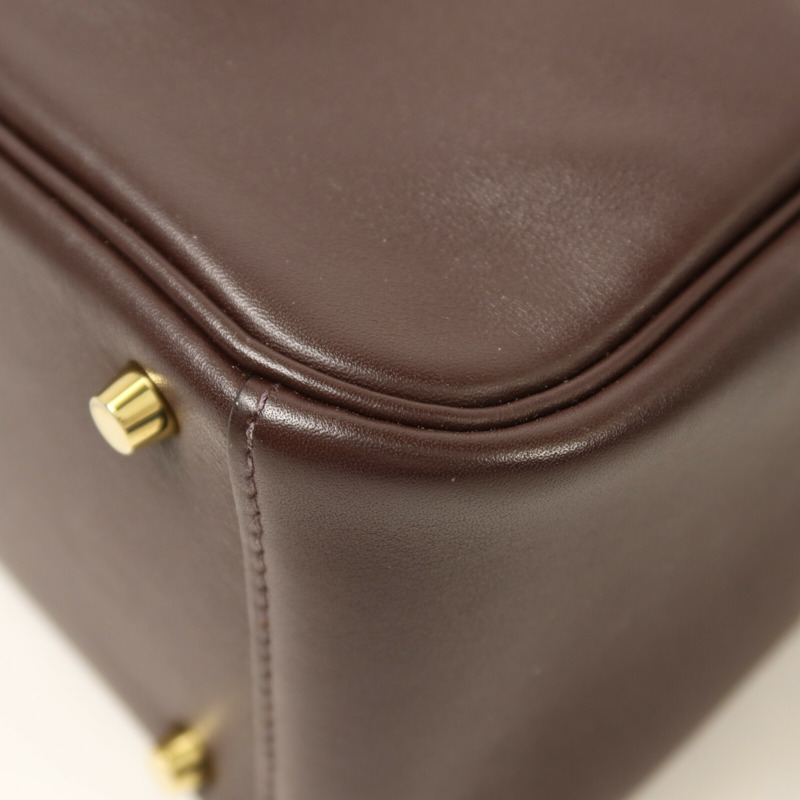 HERMES Swift皮革Mini Lindy手挽肩背兩用袋Rouge Sellier-13