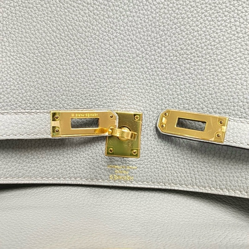 🔥HERMES Kelly 25 海鷗灰Togo牛皮凱莉包單肩包 金色五金A刻 可拆卸肩帶 🆕正品❤️-7