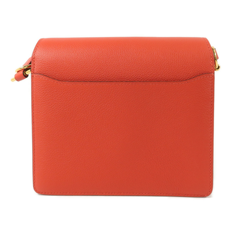 HERMES Evercolor皮革Roulis Mini肩背袋Rouge Tomate-1