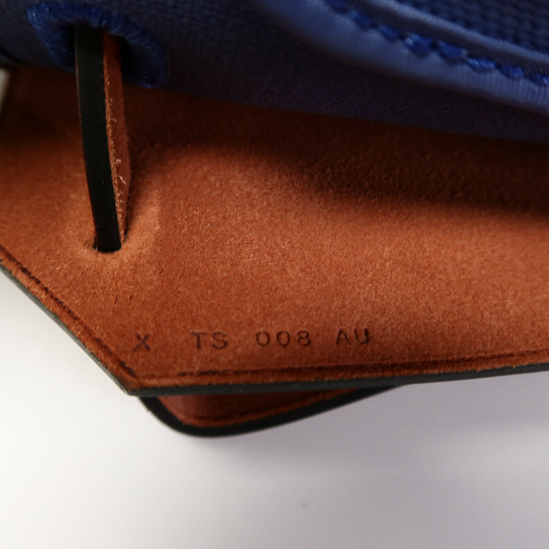 HERMES 帆布Herbag PM手挽肩背兩用袋Bleu Agate/Rouge H-6