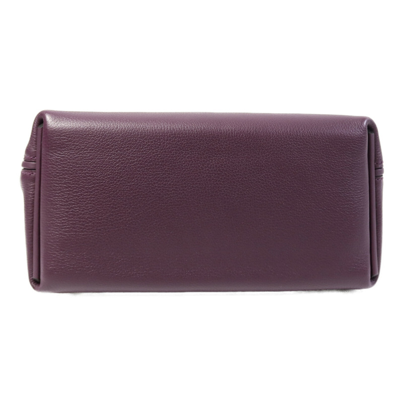 HERMES Evercolor皮革24/24 Mini手挽肩背兩用袋Cassis/Rouge Grenade-3