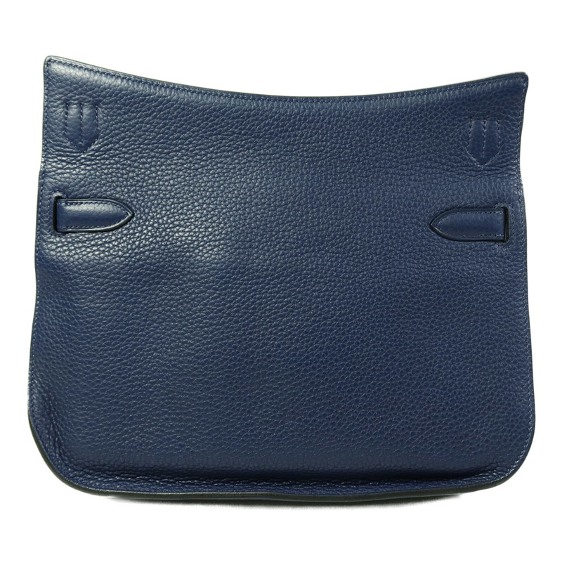 HERMES Clemence皮革Jypsiere 28肩背袋Bleu Saphir-2