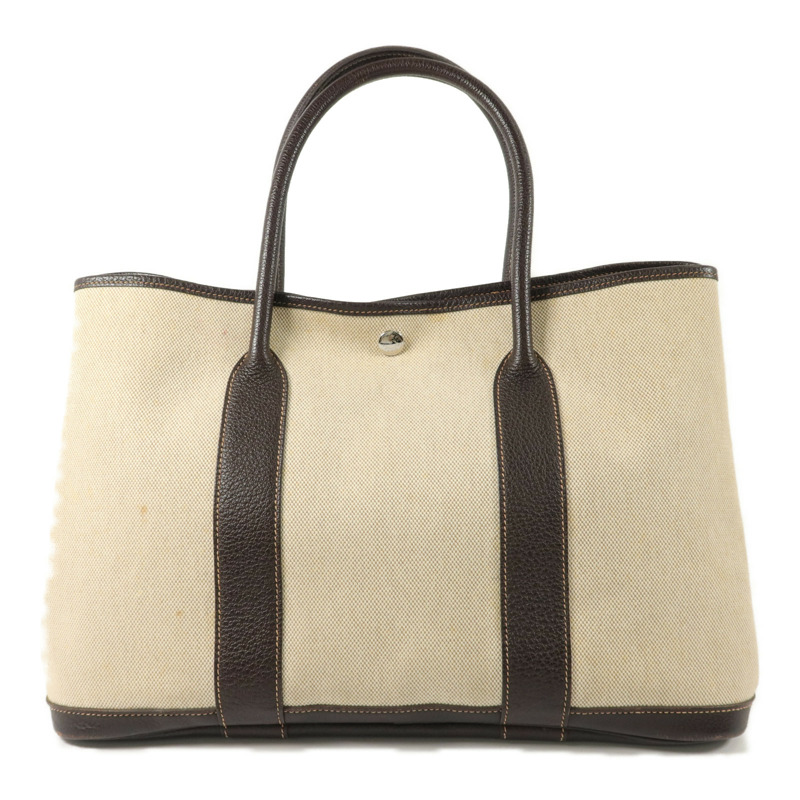 HERMES 帆布Garden Party PM手挽袋Ebene-1