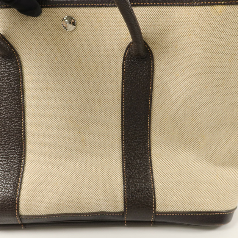 HERMES 帆布Garden Party PM手挽袋Ebene-17