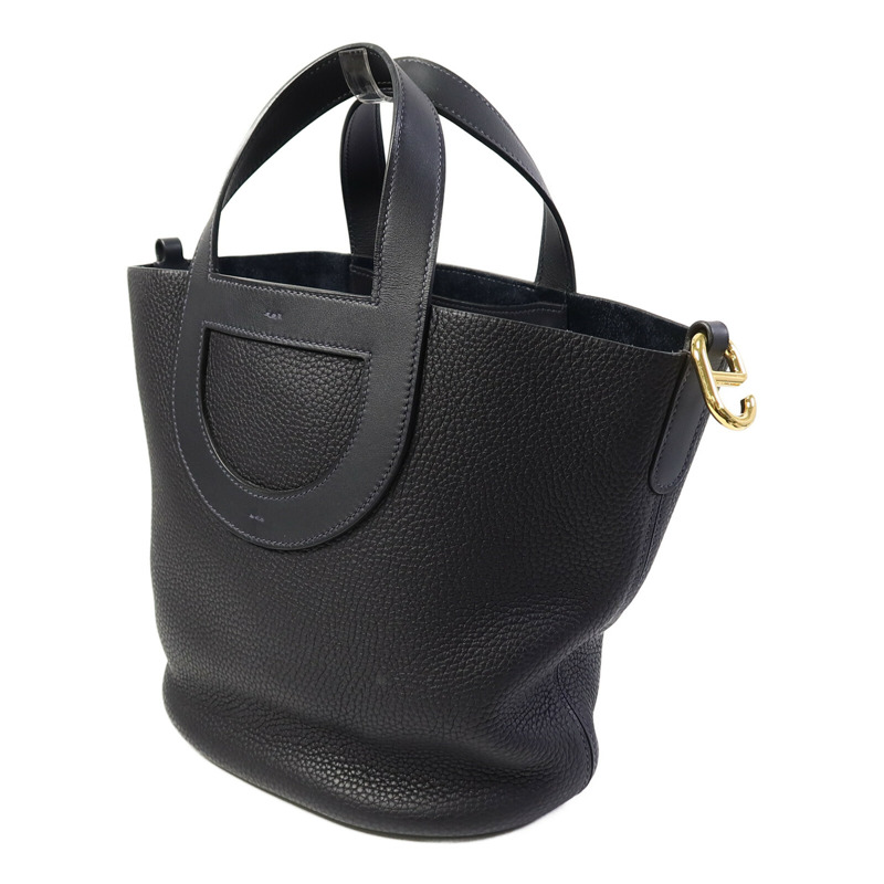 HERMES Clemence皮革In The Loop 23手挽袋Caban-1