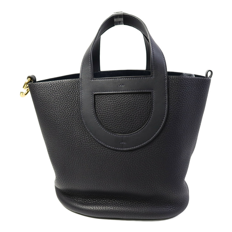 HERMES Clemence皮革In The Loop 23手挽袋Caban-2