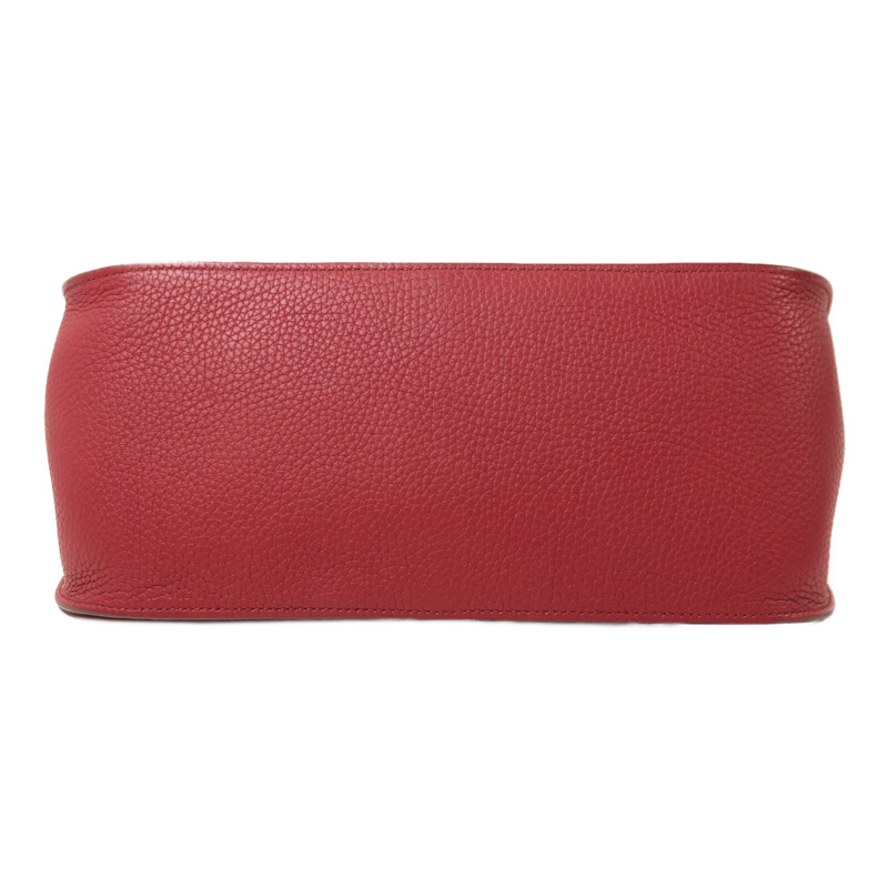 HERMES Clemence皮革Jypsiere 31肩背袋Rouge Grenade-3