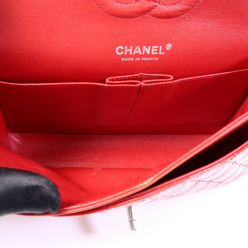 CHANEL 漆皮皮革Chain Shoulder Bag鏈帶肩背袋-4