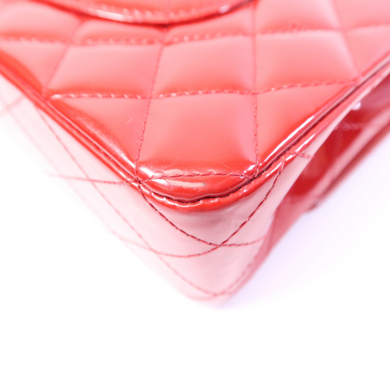 CHANEL 漆皮皮革Chain Shoulder Bag鏈帶肩背袋-12