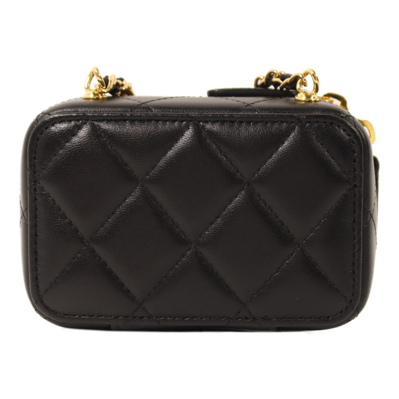 CHANEL 羊皮皮革Mini Vanity Case鏈帶肩背袋-1