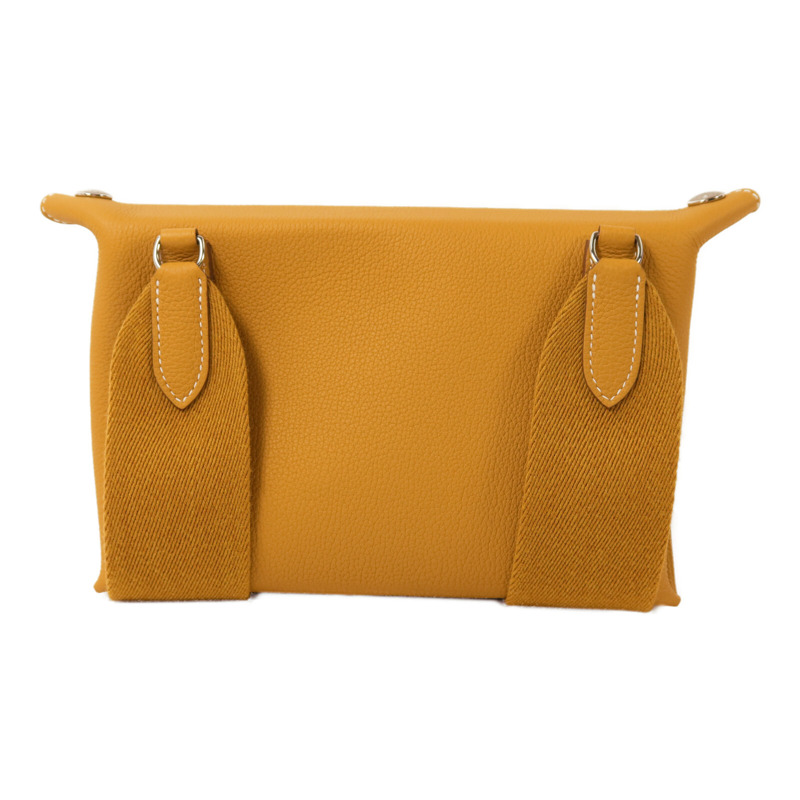 HERMES Togo皮革Videpoches Bag肩背袋Biscuit-1