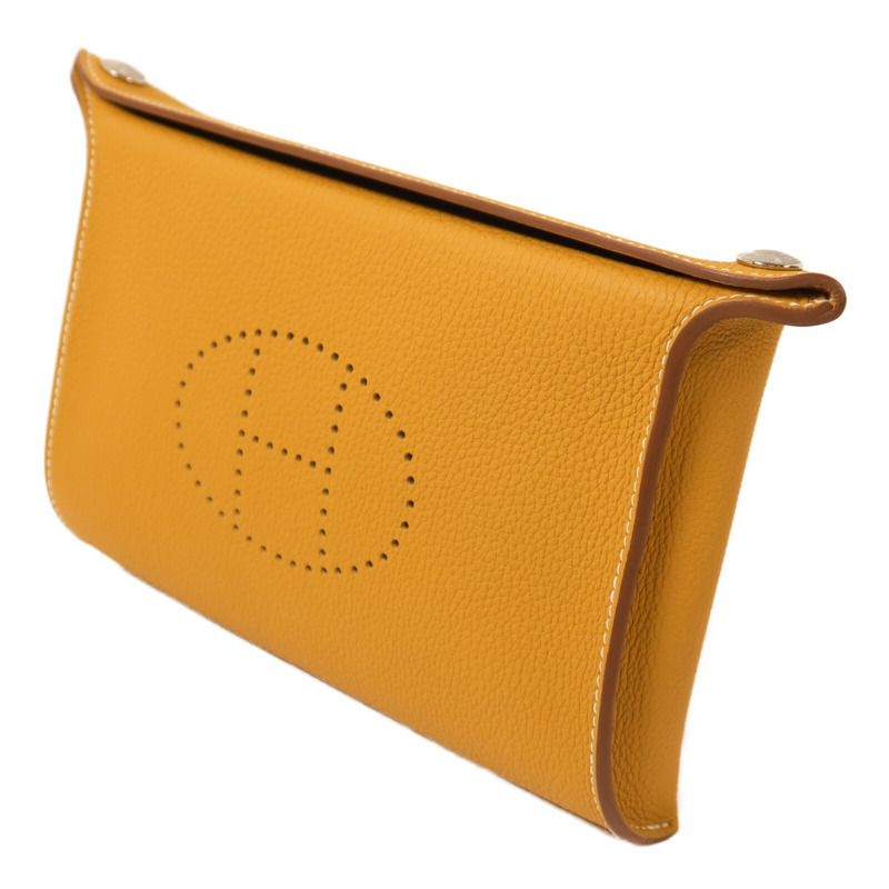 HERMES Togo皮革Videpoches Bag肩背袋Biscuit-2
