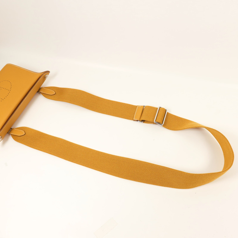 HERMES Togo皮革Videpoches Bag肩背袋Biscuit-8