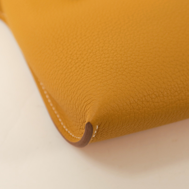 HERMES Togo皮革Videpoches Bag肩背袋Biscuit-13