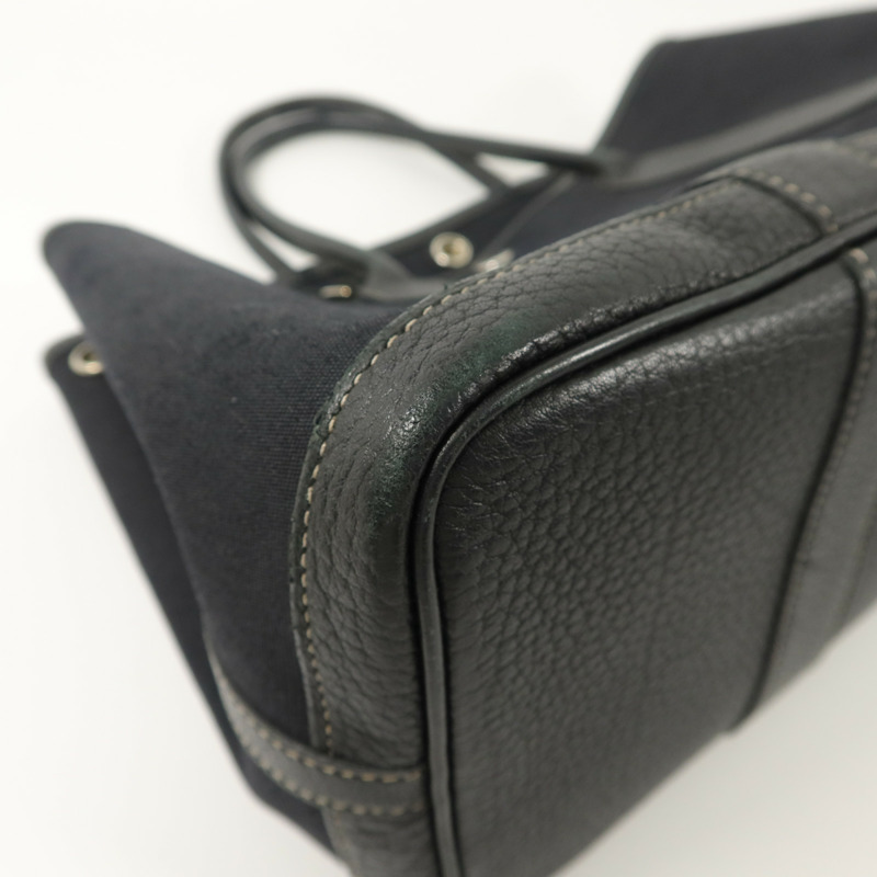 HERMES 帆布Garden Party PM手挽肩背兩用袋Noir-12