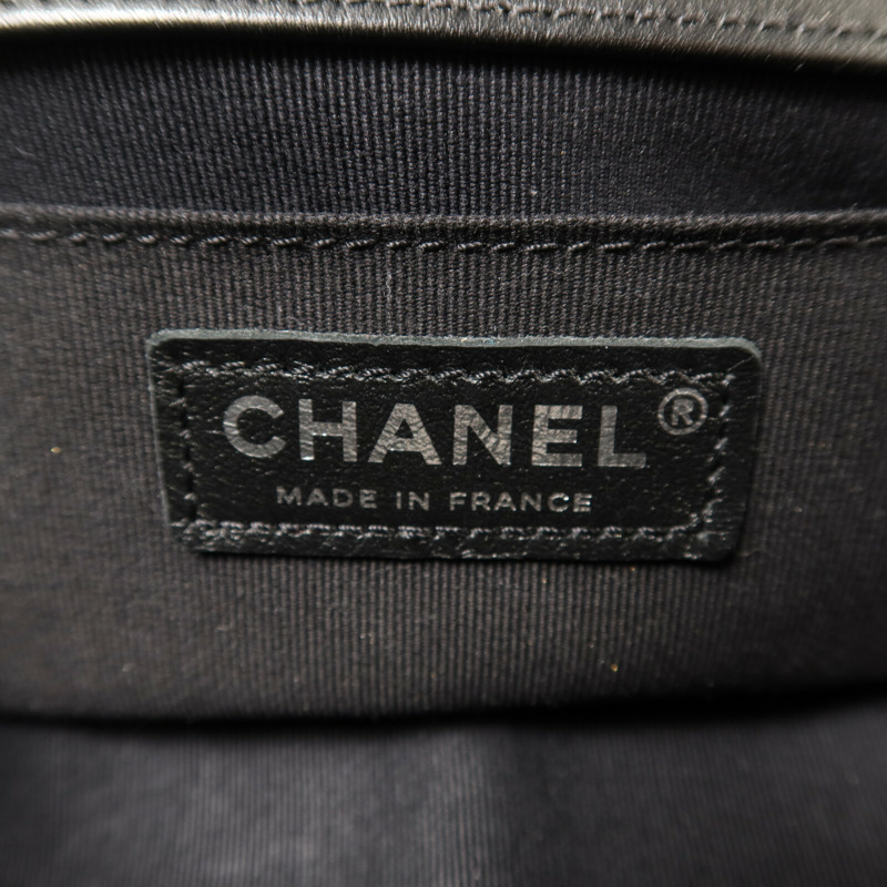 CHANEL 牛皮皮革Boy 20鏈帶肩背袋-5