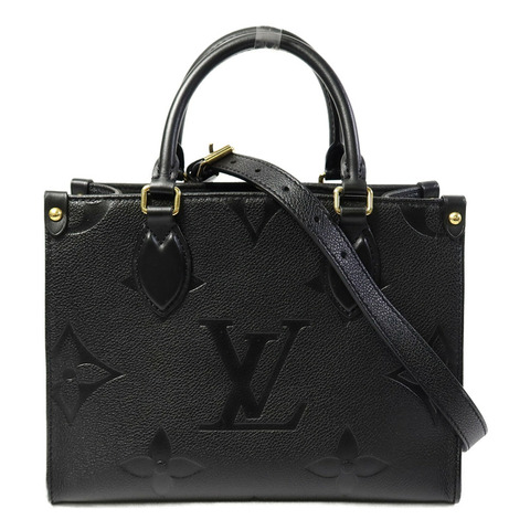 LOUIS VUITTON Monogram Empreinte On The Go PM手挽肩背兩用袋