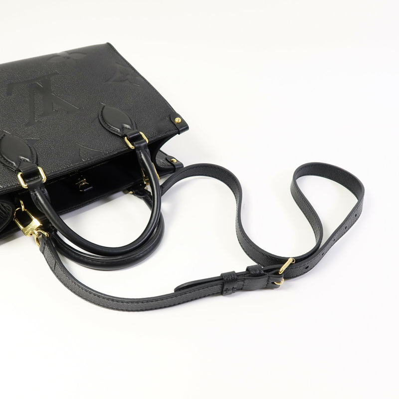 LOUIS VUITTON Monogram Empreinte On The Go PM手挽肩背兩用袋-7