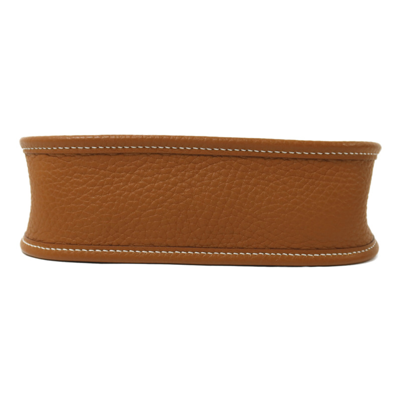 HERMES Clemence皮革Evelyne TPM肩背袋Gold-3