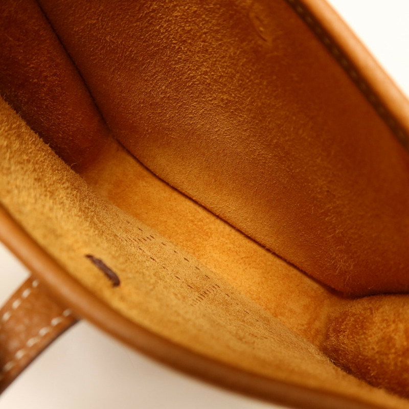 HERMES Clemence皮革Evelyne TPM肩背袋Gold-4