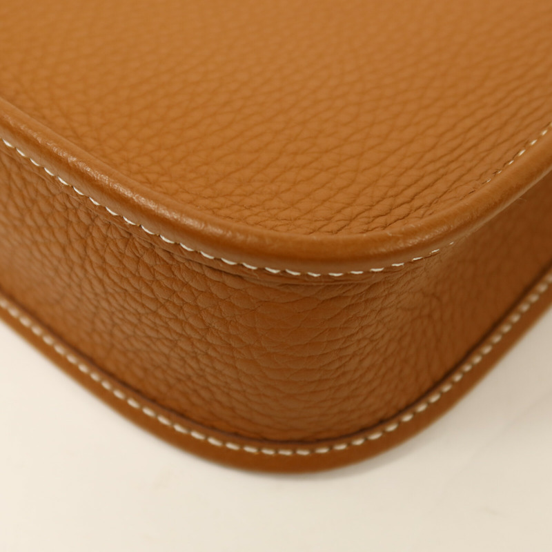HERMES Clemence皮革Evelyne TPM肩背袋Gold-13