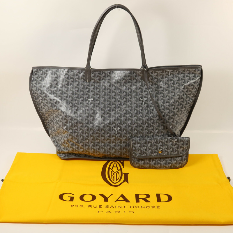 GOYARD 塗層帆布/牛皮皮革Anjou GM手挽袋-8