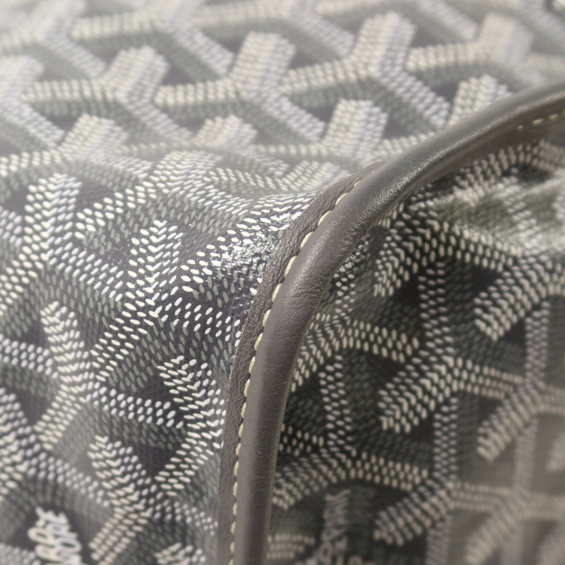 GOYARD 塗層帆布/牛皮皮革Anjou GM手挽袋-10