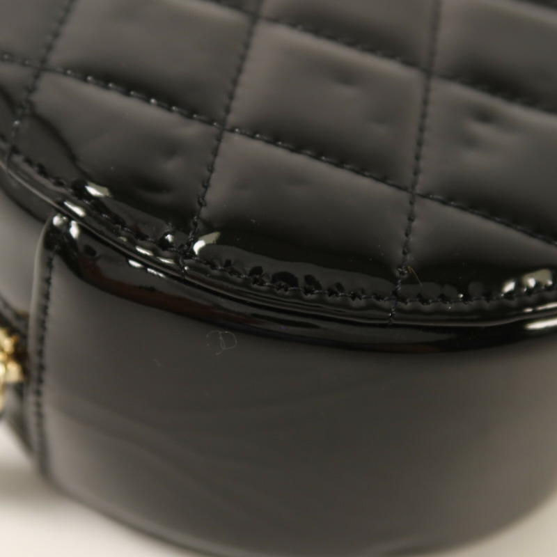 CHANEL 漆皮皮革Chain Shoulder鏈帶肩背袋-11