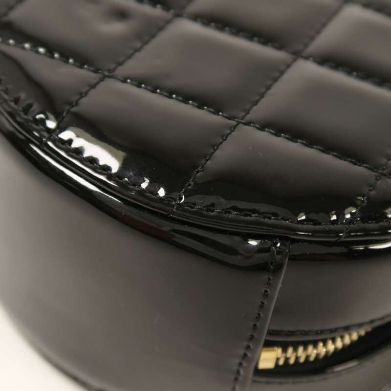 CHANEL 漆皮皮革Chain Shoulder鏈帶肩背袋-12