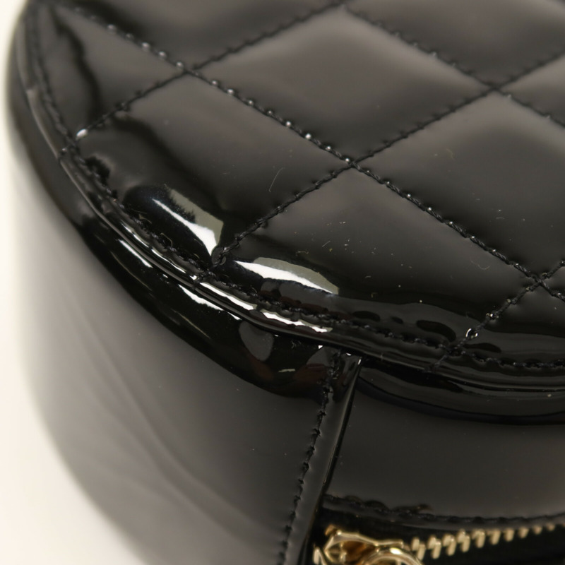 CHANEL 漆皮皮革Chain Shoulder鏈帶肩背袋-14