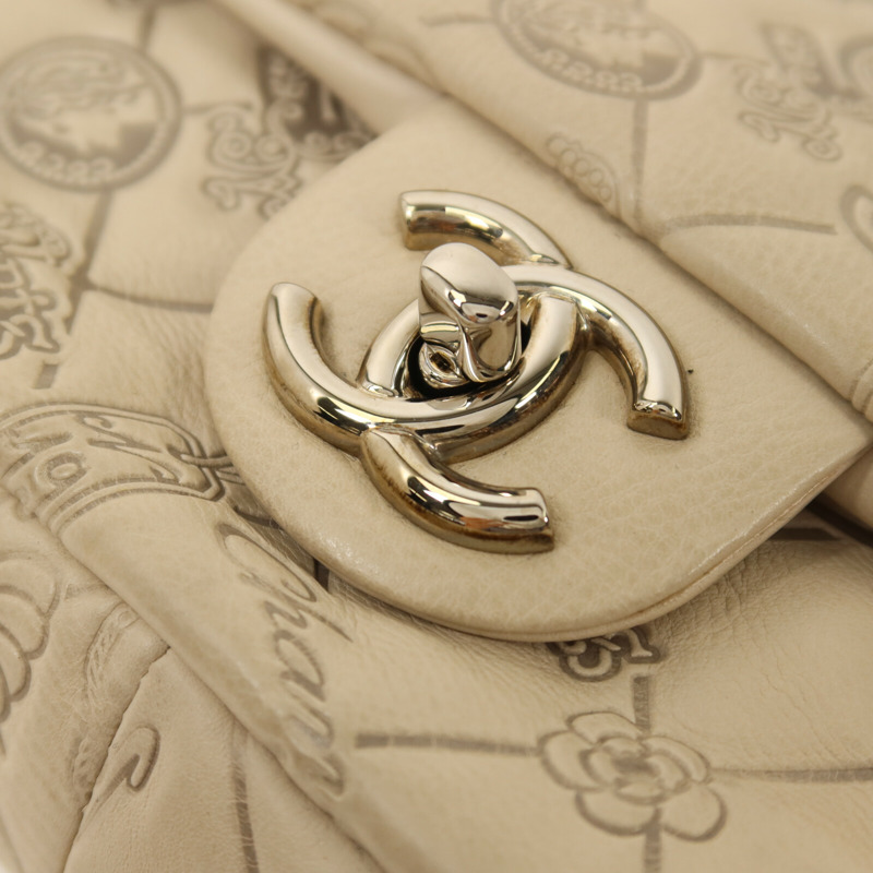 CHANEL 牛皮皮革Chain Shoulder鏈帶手挽肩背兩用袋-10