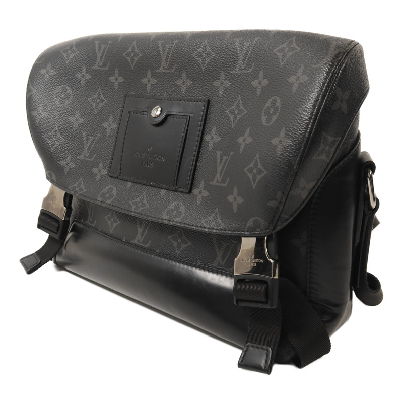 LOUIS VUITTON Monogram Eclipse Messenger PM Voyager肩背袋-2