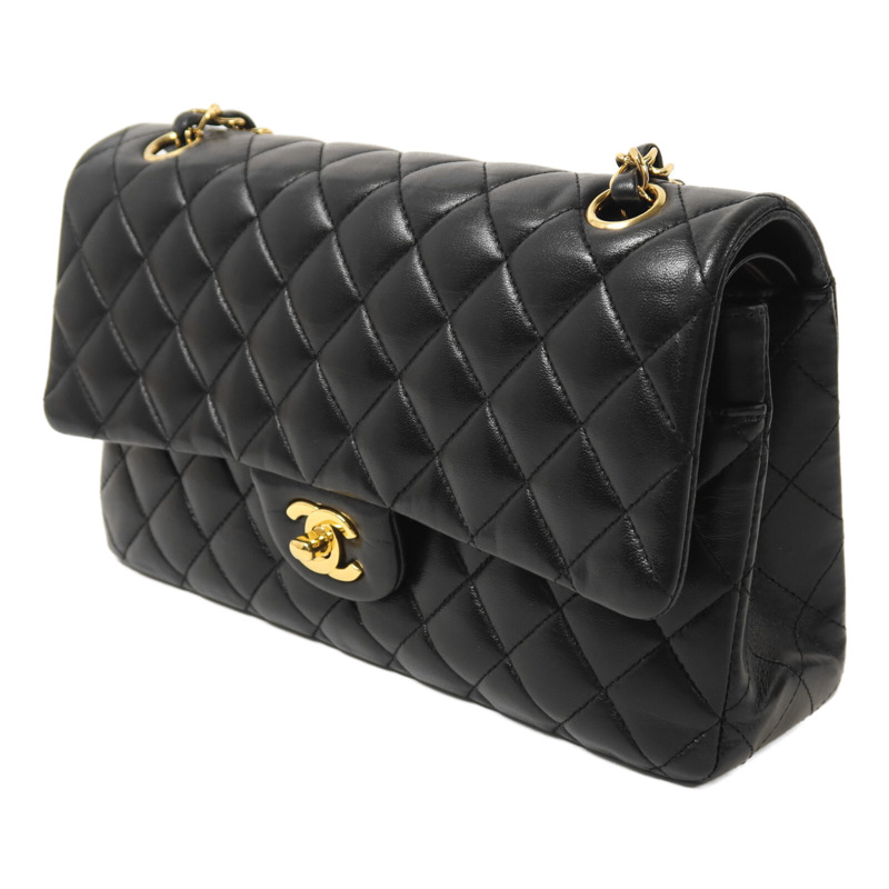 CHANEL 羊皮皮革Classic 25鏈帶肩背袋-2