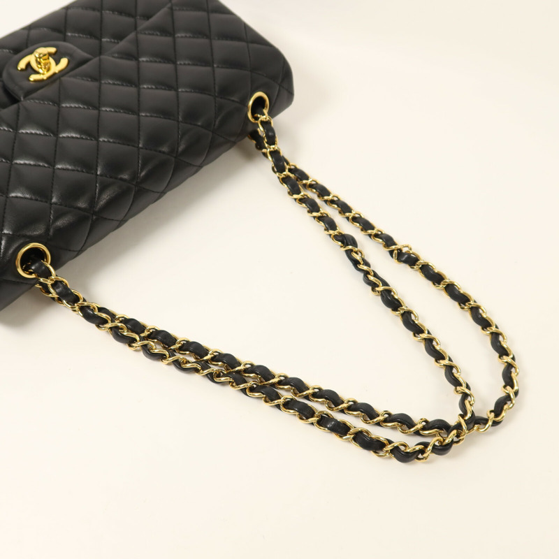 CHANEL 羊皮皮革Classic 25鏈帶肩背袋-7
